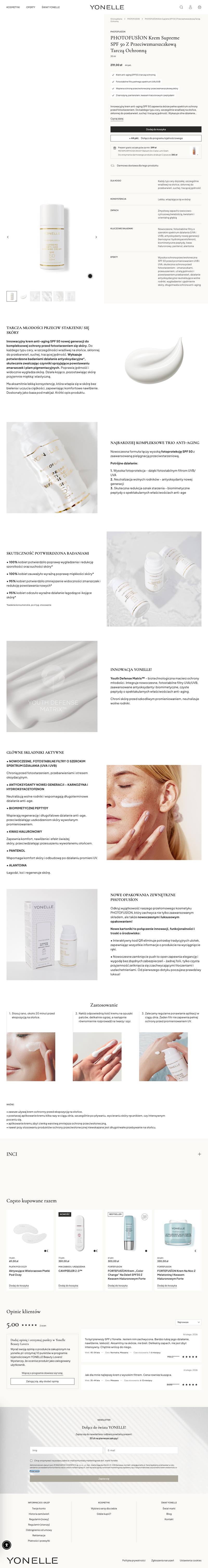Yonelle · PDP (Photofusion SPF 50)